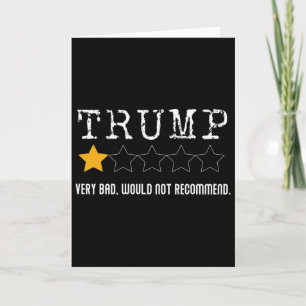 Anti-Trump-Rezension Sehr Schlecht Würde Nicht Emp Karte