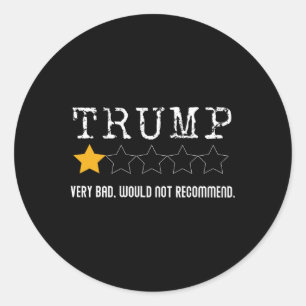 Anti-Trump-Rezension Sehr Schlecht Würde Nicht Emp Runder Aufkleber