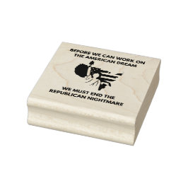 Anti Trump Rubber-Briefmarke Gummistempel