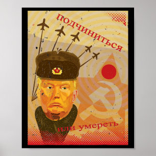 Anti-Trump Russland Propaganda Poster Resist Novel