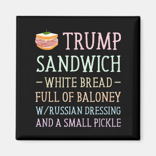 Anti-Trump-Sandwich-Schild lustig Anti-Trump-Sandw Magnet