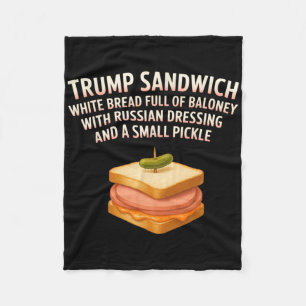 Anti-Trump-Sandwich-Schild Lustig Donald Fleecedecke