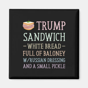 Anti Trump Sandwich Sign Funny Magnet