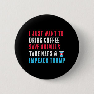 Anti Trump Shirt Resist impeach Trump Kaffeeanima Button