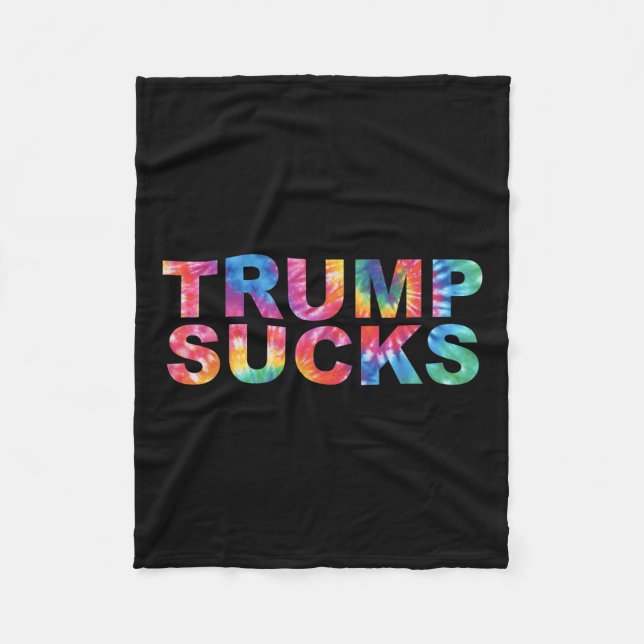 Anti-Trump-Shirts Fleecedecke (Vorderseite)