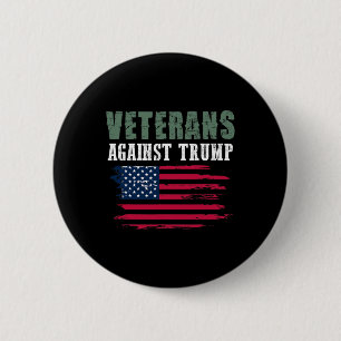 Anti-Trump-Shirts - Veteranen gegen Donald Trump  Button