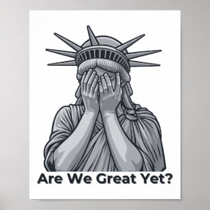 Anti-trump Sind wir großartig doch Poster