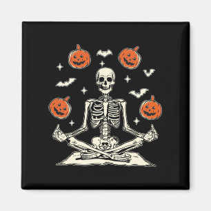 Anti-Trump-Skelett Halloween Langarmshirt Magnet