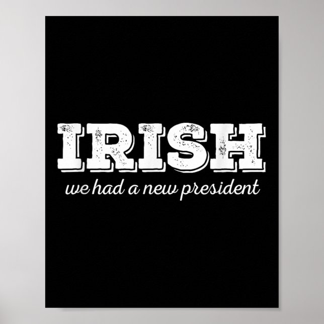 Anti Trump St. Patricks Day Irish New President Poster (Vorne)