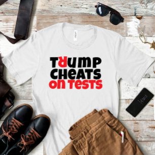 Anti-Trump-Studentenprotest-Slogan rot schwarz T-Shirt