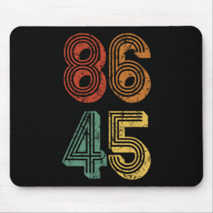 Anti Trump T Shirt 86 45 Resist No Donald Retro Gi Mousepad