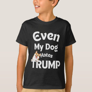 Anti Trump-T-Shirts Hund Hates Donald 2 T-Shirt