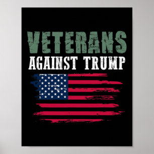 Anti-Trump-T-Shirts - Veteranen gegen Donald Trump Poster