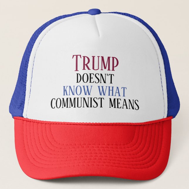Anti-Trump Truckerkappe (Vorderseite)