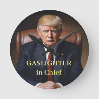 Anti-Trump-Uhr Runde Wanduhr