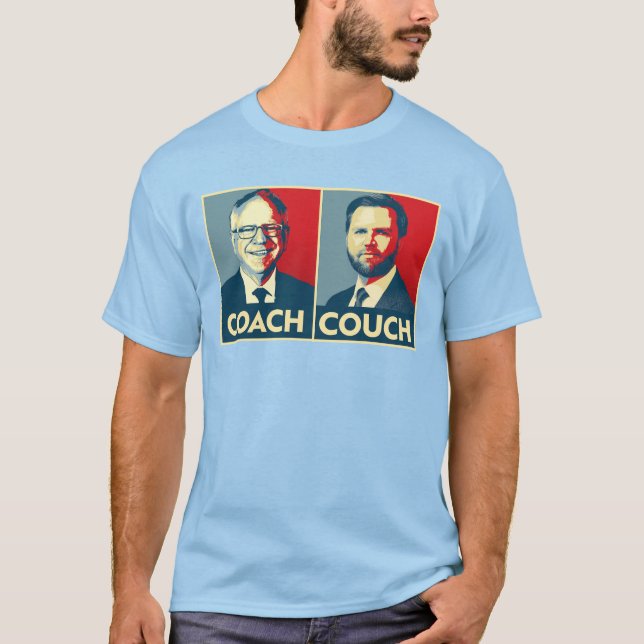 Anti Trump Vance - Coach vs Couch T-Shirt (Vorderseite)