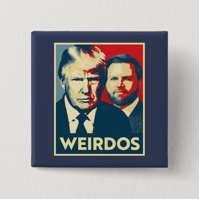 Anti Trump Vance - Weirdos Button (Vorderseite)