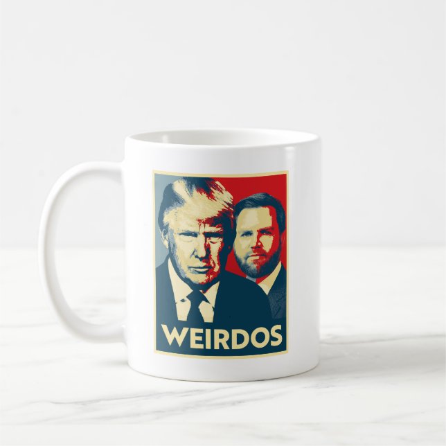 Anti Trump Vance - Weirdos Kaffeetasse (Links)