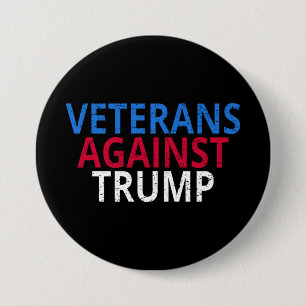 Anti-Trump - Veteranen gegen Trump Button