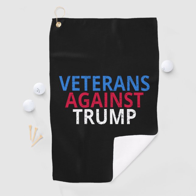 Anti-Trump - Veteranen gegen Trump Golfhandtuch (Insitu)