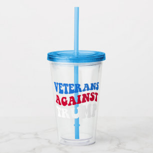 Anti-Trump - Veteranen gegen Trump II Acryltrinkbecher