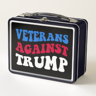 Anti-Trump - Veteranen gegen Trump II Metall Brotdose