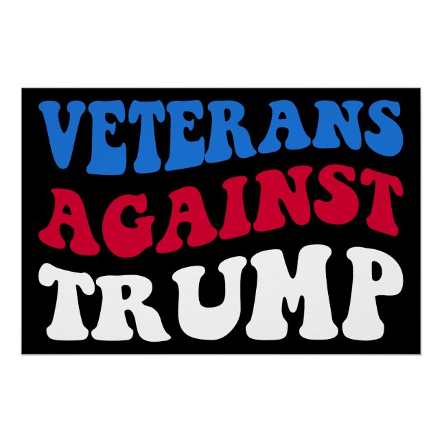 Anti-Trump - Veteranen gegen Trump II Poster (Vorderseite)
