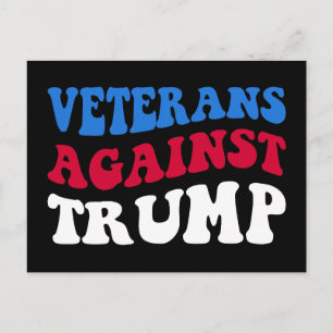 Anti-Trump - Veteranen gegen Trump II Postkarte