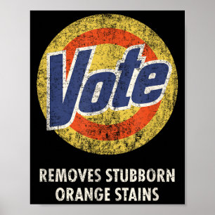 Anti-Trump-Wahl-Waschmittel lustig vintage An Poster