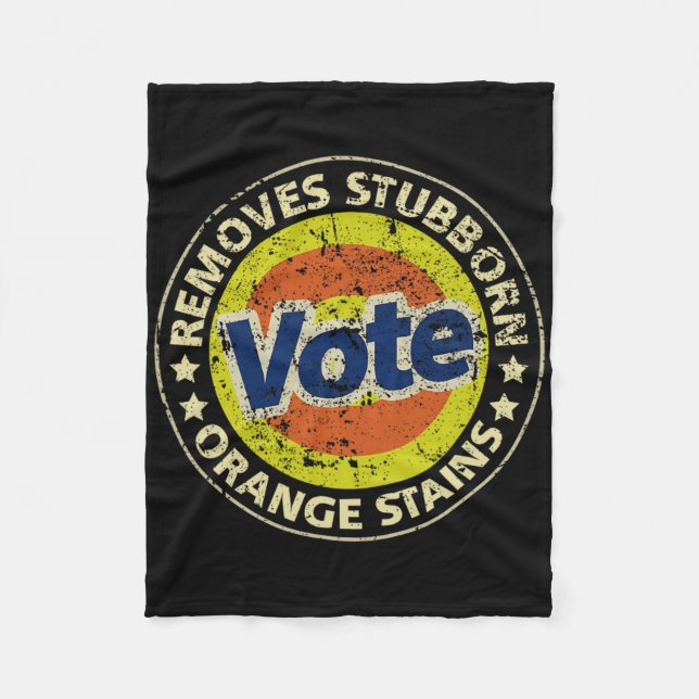 Anti-Trump-Wahl-Waschmittel Lustige Geschenke  Fleecedecke (Vorderseite)