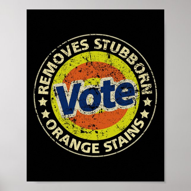 Anti-Trump-Wahl Waschmittel Lustige Geschenke Poster (Vorne)
