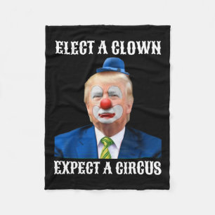 Anti-Trump wählt einen Clown erwarten ein Circus F Fleecedecke