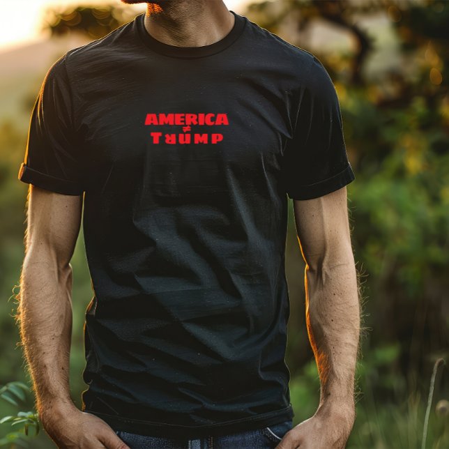 Anti-Trump-Ware Protest rot T-Shirt (This T-shirt boldly opposes Donald Trump's immigration policies.)