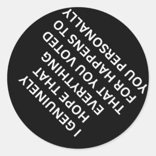 Anti-Trump-Widerstand Faschismus Politische Anti-R Runder Aufkleber