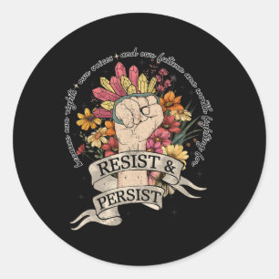 Anti-Trump-Widerstand Frauen Rechte Protest Gleich Runder Aufkleber