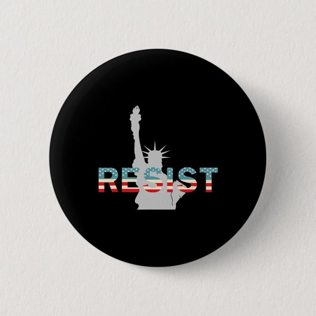 Anti-Trump-Widerstandsstatue #sistance Button (Vorderseite)