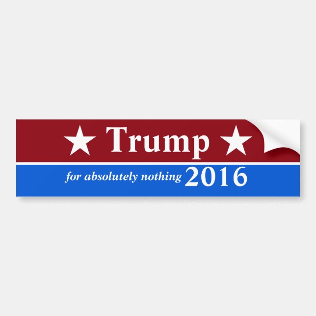 Anti-Trumpf Autoaufkleber (Vorne)