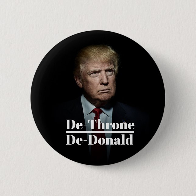 Anti-Trumpf/entthronen De-Donald Button (Vorderseite)