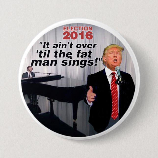 Anti-Trumpf Wahl 2016 Button (Vorderseite)