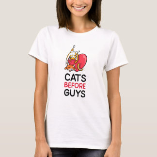 Anti-Valentin, lustig, Katzen vor Typ T-Shirt