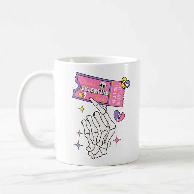 Anti Valentine Club Coupon Kaffeetasse (Links)