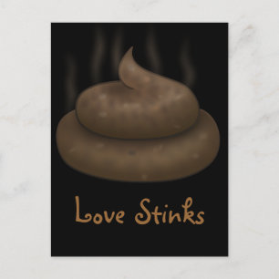 Anti-Valentine: Liebe ist nur ein Haufen Mist Feiertagspostkarte