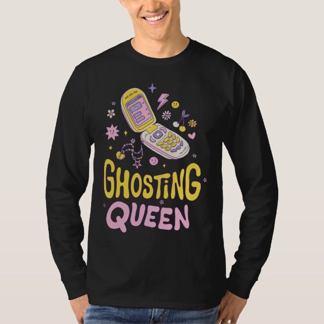 Anti Valentine Valentine's Day Love Proof Ghosting T-Shirt (Vorderseite)