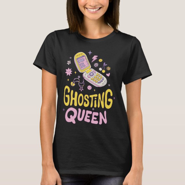 Anti Valentine Valentine's Day Love Proof Ghosting T-Shirt (Vorderseite)