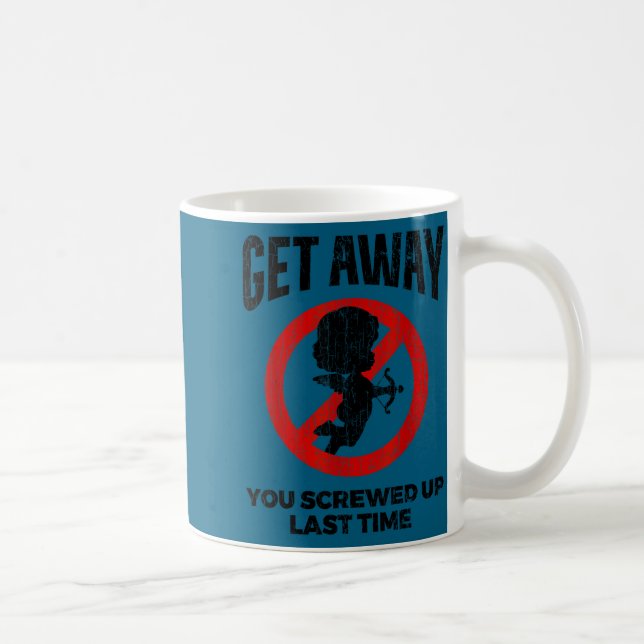 Anti Valentines Sarcastic Cud Quote Funny Gift  Kaffeetasse (Rechts)