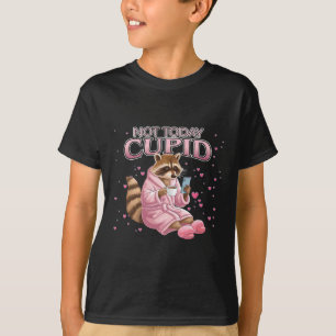 Anti-Valentins-Raccoon-Nicht-heute-Cupid-Konzept T-Shirt