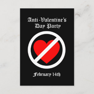 Anti-Valentinsgrüße Party Einladung