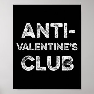 Anti Valentinstag Club Single Awareness Day Sarkas Poster