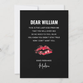 Anti Valentinstag Ex Boyfriend Funny Gedicht Feiertagskarte