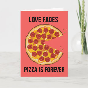 ANTI-VALENTINSTAG FUNNY PIZZA GRUßKARTE KARTE